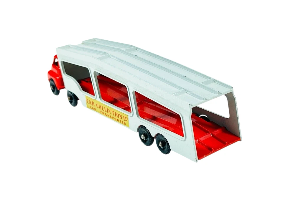 Matchbox Lesney Accessory Pack No. 2 Red and Light Gray Bedford Auto Car Carrier - Image 2 of 4