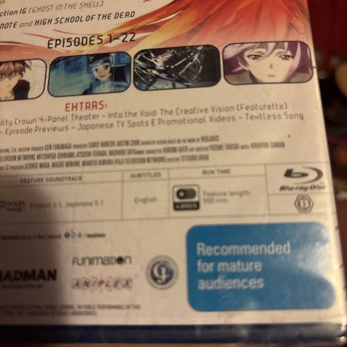 Guilty Crown: Complete Series - Anime blue ray R4 - episodes 1-22 NEW SEALED - Bild 4 von 7