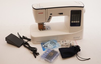 Janome Skyline S3 Anniversary Edition Sewing Machine (White)