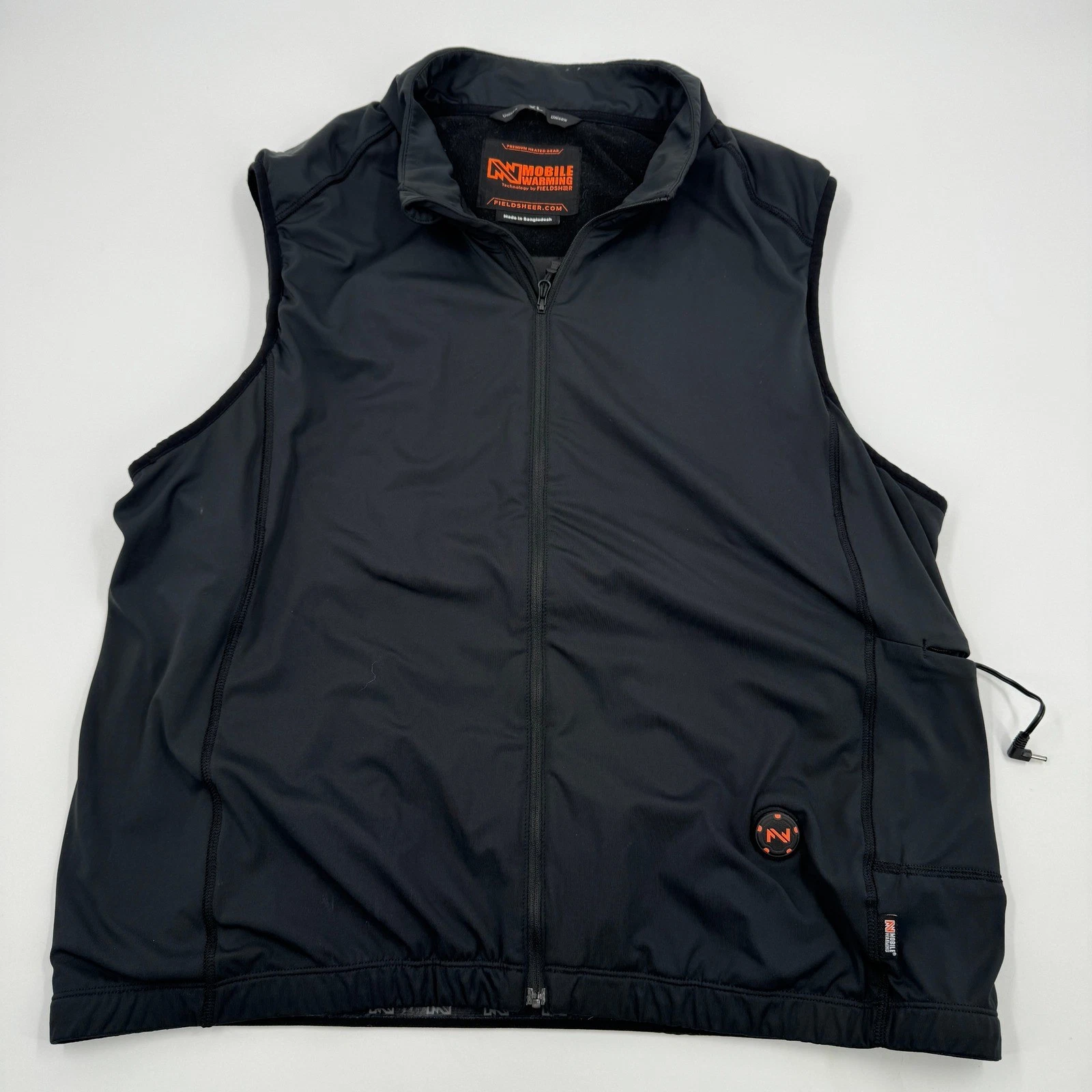 Fieldsheer Mobile Warming Heated Vest Unisex XL Black No Battery Fleece Lined