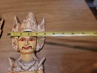 Vtg Thai Sawasdee Lady & Man Welcome Wall Statue Figurine Hand Carved Gilt Wood — photo 9