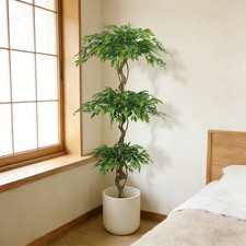 6ft Artificial Ficus Banyan Tree with Pot for Home Office Decor