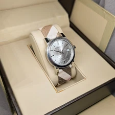 BU9143 Burberry The City Women's Swiss stainless steel watch with Leather band