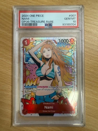 Nami TREASURE RARE (ST01-007 C) Alt Art PSA 10 (93189704) - One Piece ENGLISH