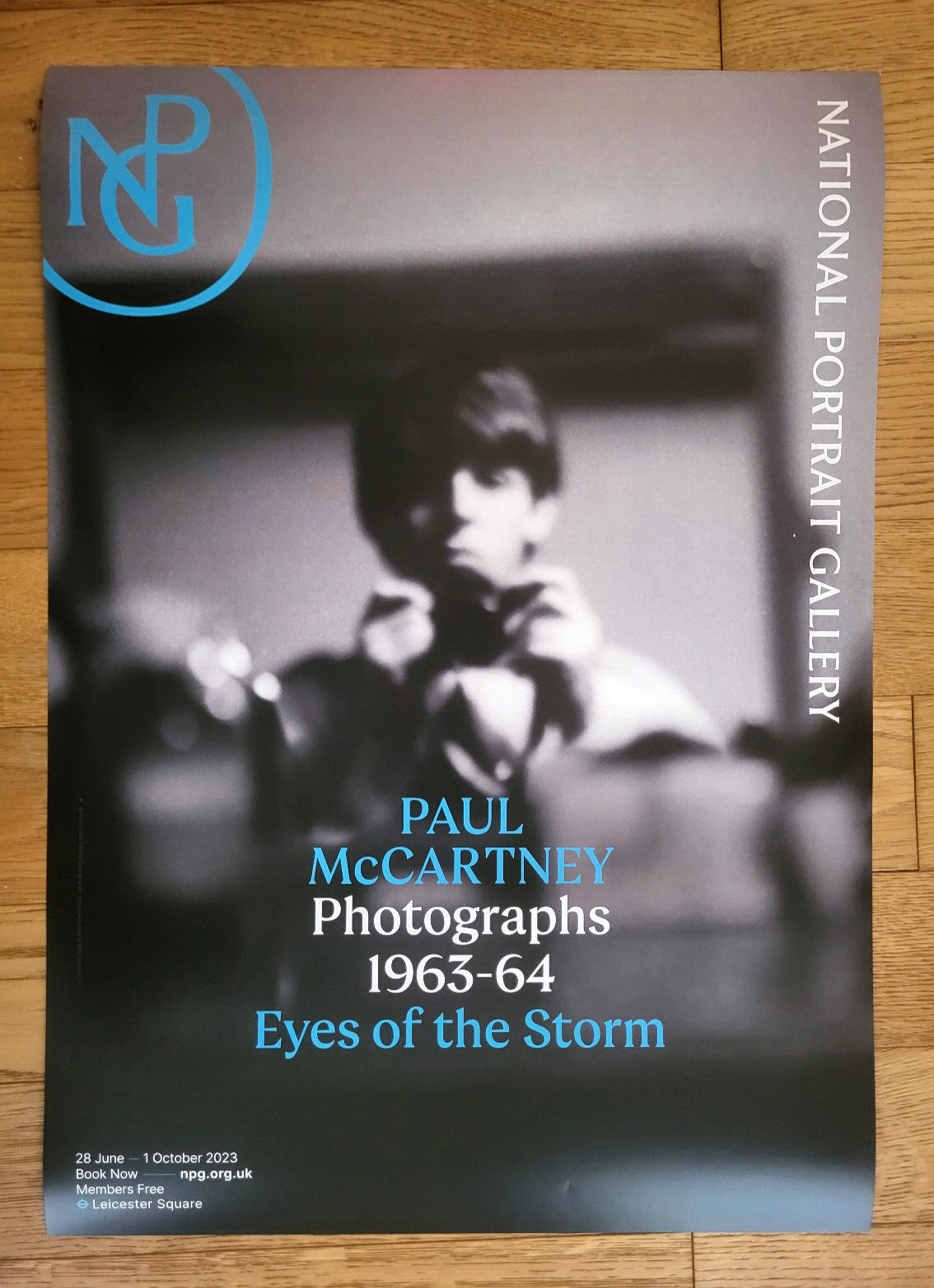 PAUL MCCARTNEY - AFFICHE EXPOSITION ORIGINALE - National Portrait Gallery... image 2