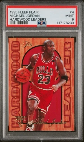 1995-1996 Fleer Flair Michael Jordan Hardwood Leaders PSA 9!!!