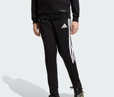 NWT Boy's Youth Adidas Athletic Cuffed Pants Jogger AK11187 Small. 8 . Black