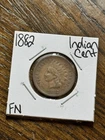 1882 Indian Head Cent Penny FN Fine Better Date US 1c Type Coin (Raw18576)