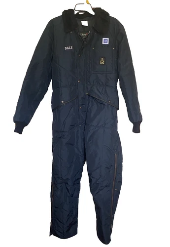 Vintage GM Mechanics RefrigiWear Coveralls Iron-Tuff Insulated Cold Weather XL - product listing photo