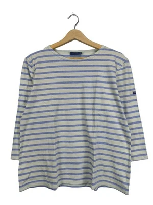 SAINT JAMES Ringelshirt Damen Shirt Gr. DE 44 blau-hellgrau Casual-Look - Bild 1 von 4