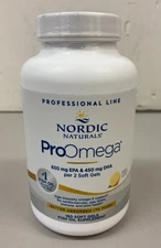 Nordic Naturals ProOmega Soft Gels - Concentrated Omega-3 Fish Oil, 180 Count