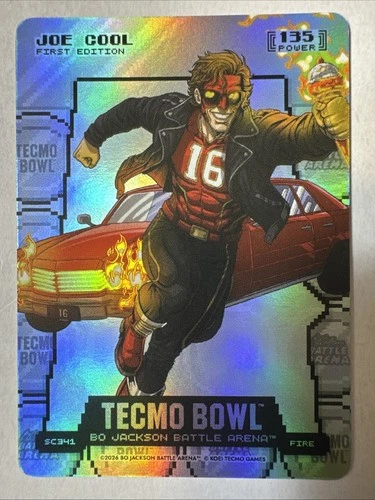 JOE COOL Montana Silver Coin Flip Battlefoil Bo Jackson Battle Arena TECMO BOWL