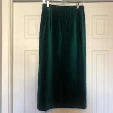 Susan Bristol 100% Cotton Vintage Velvet Skirt Women's Size 10 Holiday Party