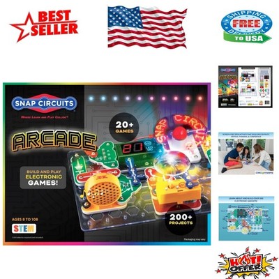 STEM Arcade Electronics Kit: 36 Pieces, 200+ Exciting Projects for Ages 8+