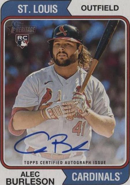 2023 Topps Heritage High Number - Alec Burleson #ROA-AB - 1 of 1