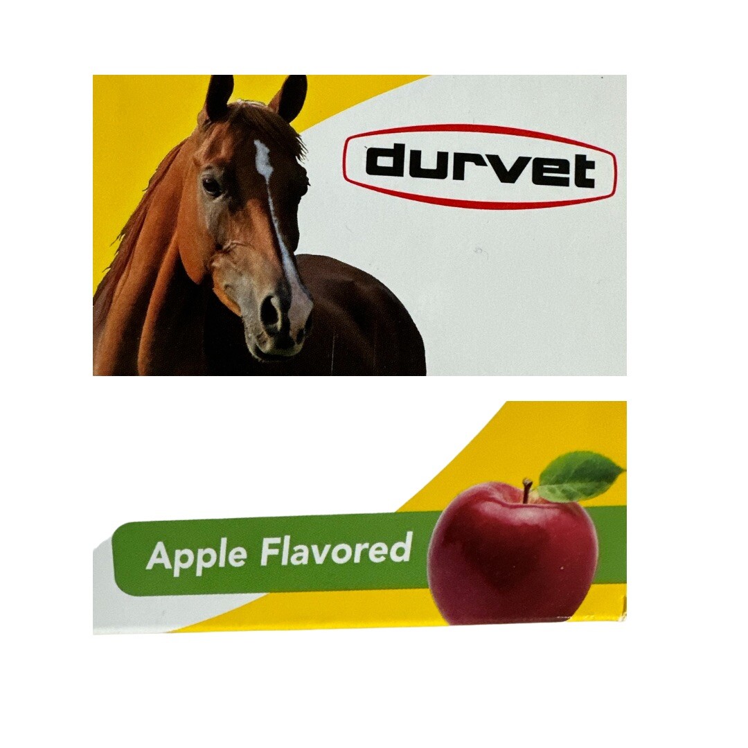 1 Paste Horse Dewormer Apple Flavor Exp 2025. durvet wormer
