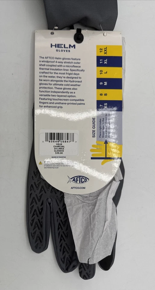 Guantes de pesca aislados Aftco Helm - XXL Foto 4 de 4