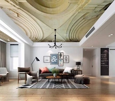 3D Relief Statue Fairy - Ceiling Mural -  Ceiling Wallpaper Mural