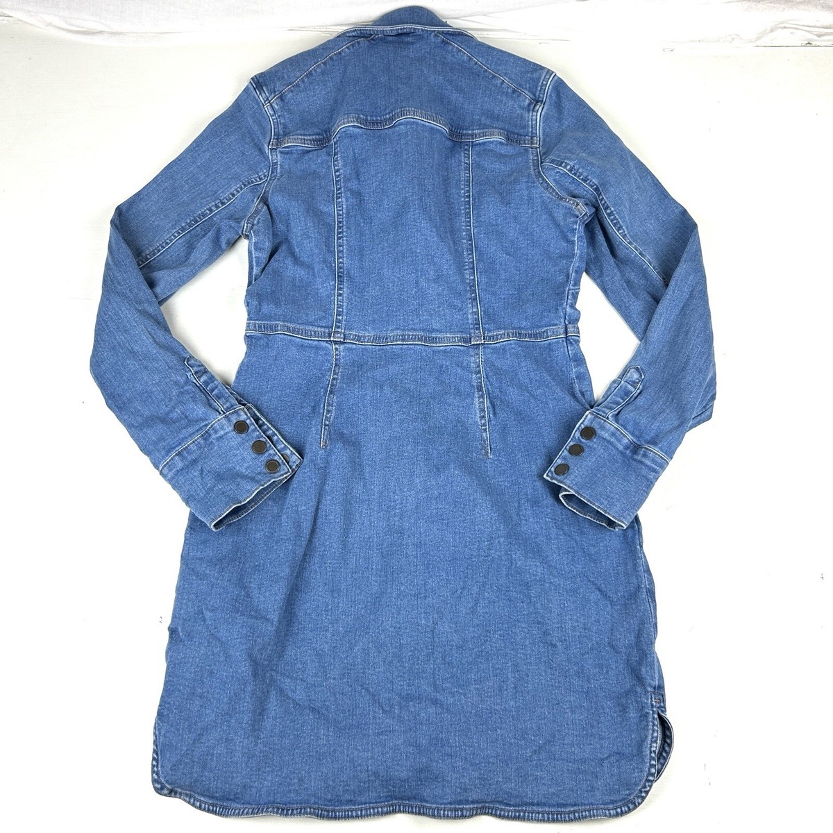Free People Women's Blue Denim Mini Dress size Small Cotton Stretch Blend |  eBay