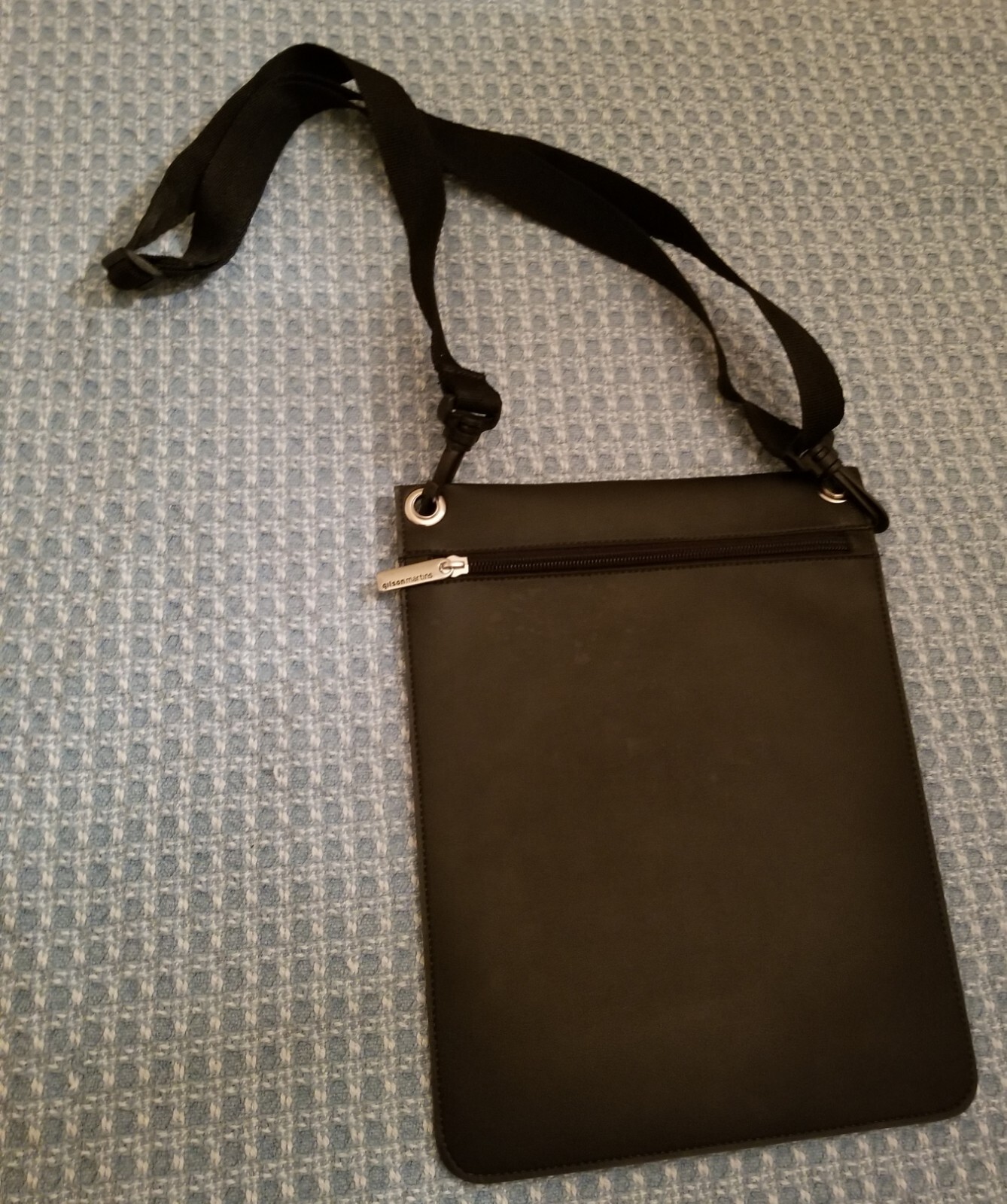 GILSON MARTINS Bag Pouch Rectangular Flat Black w… - image 14