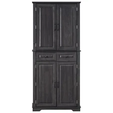 71" Kitchen Pantry Cabinet with 3 Pull Out Cabinet Organizers Storage Cabinet