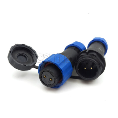 SD16 10A 2 Pin Pair Waterproof Power Connector,Cable Wire Connector Plug Socket
