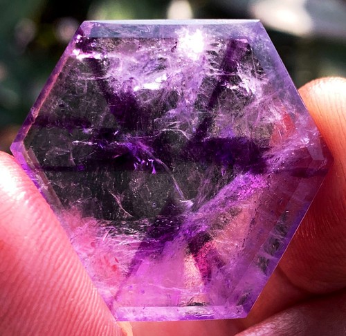 44CT WOW! Boutique Natural Trapiche Star Super Seven Amethyst Specimen ic9991 - Picture 10 of 14