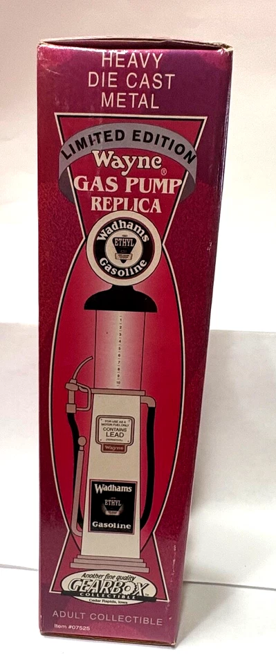 GEARBOX - WAYNE GAS PUMP REPLICA - WADHAMS GASOLINE-LIMITED EDITION-DIECAST - Image 2 of 4
