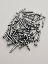 NEW Chrome Mounting Ring Screws for Humbucker Pickup Ring / Surround Countersunk