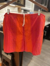 Vintage laguna swim trunks shorts mens large L 36-38 LINED NYLON RED ORANGE EUC