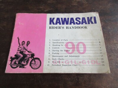 Kawasaki G1 G1L G1DL 1967 OEM Owner's manual betriebsanleitung Fahrer-Handbuch