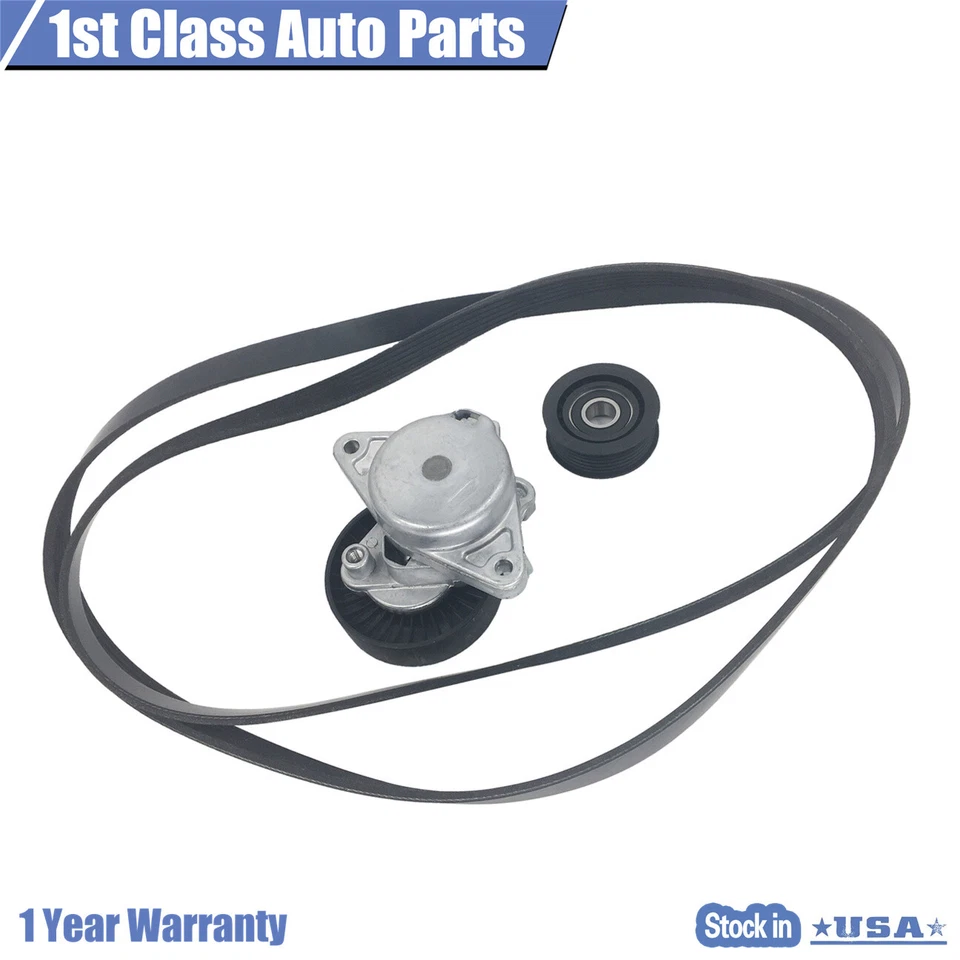 Kit de polea loca tensor de correa serpentina de transmisión para Chrysler Mercedes Benz Foto 2 de 4