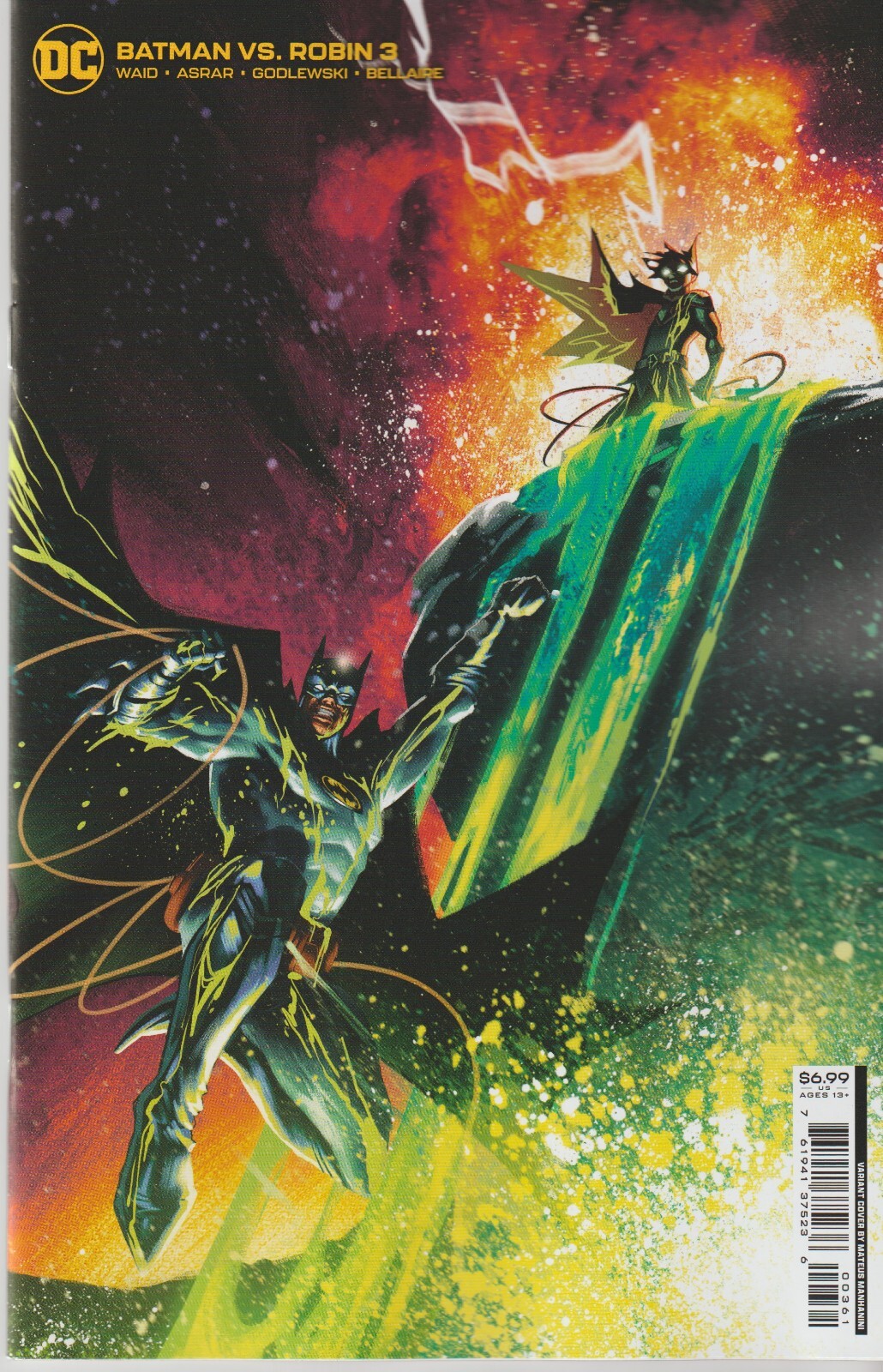 DC COMICS BATMAN VS ROBIN #3 JANUARY 2023 MANHANINI VARIANT 1ST PRINT NM