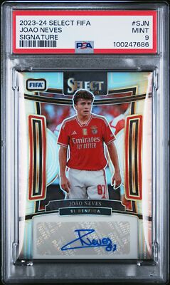 2023-24 Panini Select FIFA - Signatures Joao Neves #S-JN (AU, RC