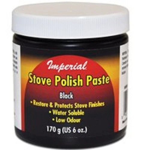 NEW IMPERIAL KK0059 6OZ BOTTLE BLACK WIPE ON STOVE POLISH PASTE 5385406