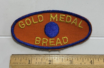 Vintage Gold Medal Bread Bakery Embroidered Patch badge