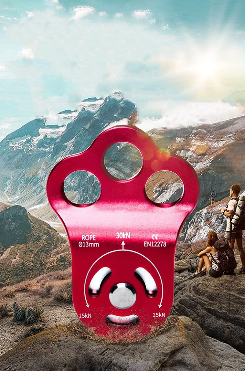 Yundxi 20KN Micro Climbing Pulley Fixed Side Trolley Fits