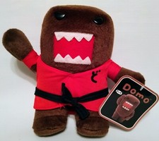Domo Kun Plush Doll Karate Suit Black Belt 7  Nanco Stuffed Toy New w/ Tags 2010