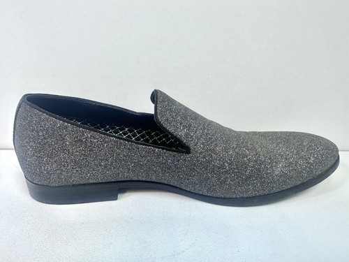 Steve Madden Loafers Men 9.5M Davior Shoes Black Glitter Slip On Comfort Casual - Picture 7 of 12