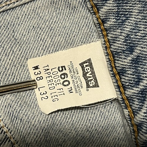 Levi's 560 Wide leg vintage Levi Jeans 90s Baggy Embroidery Silver tab Jnco 80s - Picture 9 of 18