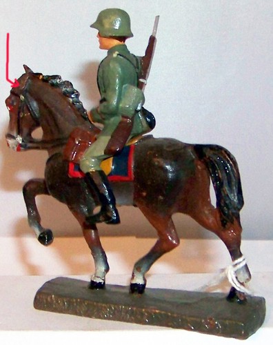 Elastolin Soldier in Horseback #3 - Picture 2 of 2