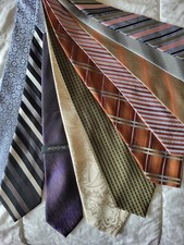 Estate Designer 100 silk ties vintage estate excellent condition 10 pieces