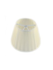 Pleated Lampshade with Spring D.14cm Ivory Organza Modern