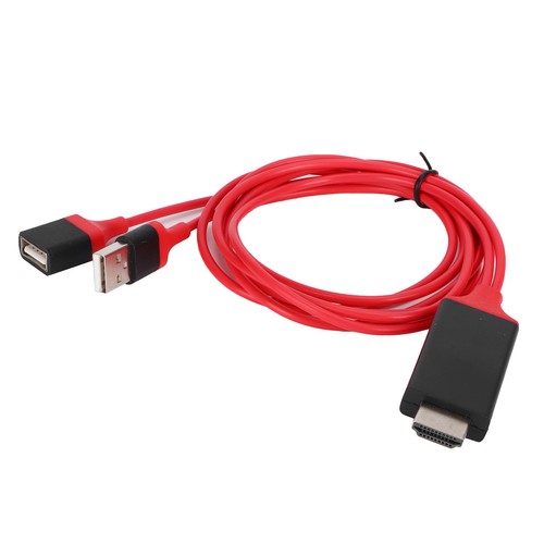 1080P HD USB Male Female to HDTV AV Adapter Cable for iOS Laptop - Photo 8 sur 12
