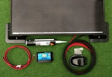 100 WATT MOTORHOME CAMPER VAN CARAVAN SOLAR PANEL FULL KIT LCD controller 100w