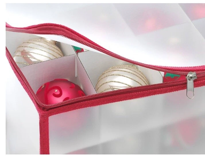 Органайзер для хранения рождественских украшений Whitmor с разделителями вмещает 112 украшений новый в коробке - Изображение 2 из 4