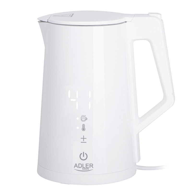 Adler Kettle AD 1345w Electric, 2200 W, 1,7 L, in acciaio inossidabile, 360 base