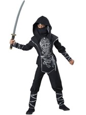 2015 InCharacter Dragon Ninja Costume - Black Ages 6 SIZE 8 MEDIUM
