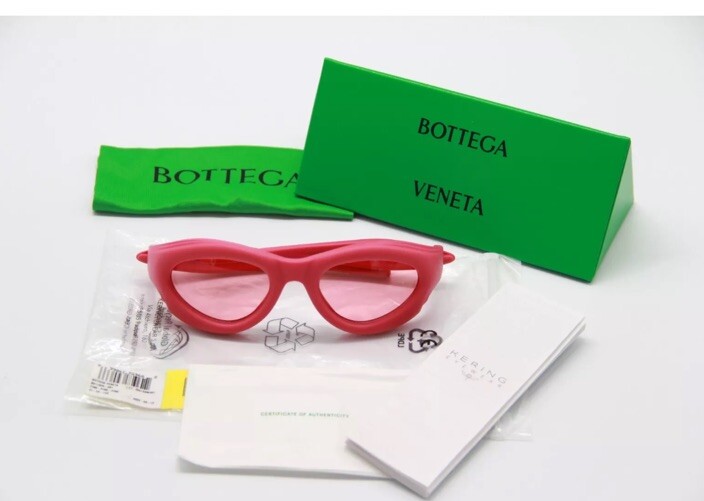 NEW BV1162S 001 BOTTEGA VENETA PINK UNISEX SUNGLASSES | eBay display picture 1