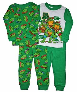 Teenage Mutant Ninja Turtles Toddler Boys 4-Piece Cotton Pajama Set 2T Teenage Mutant Ninja Turtles Toddler Boys 4-Piece Cotton Pajama Set 2T